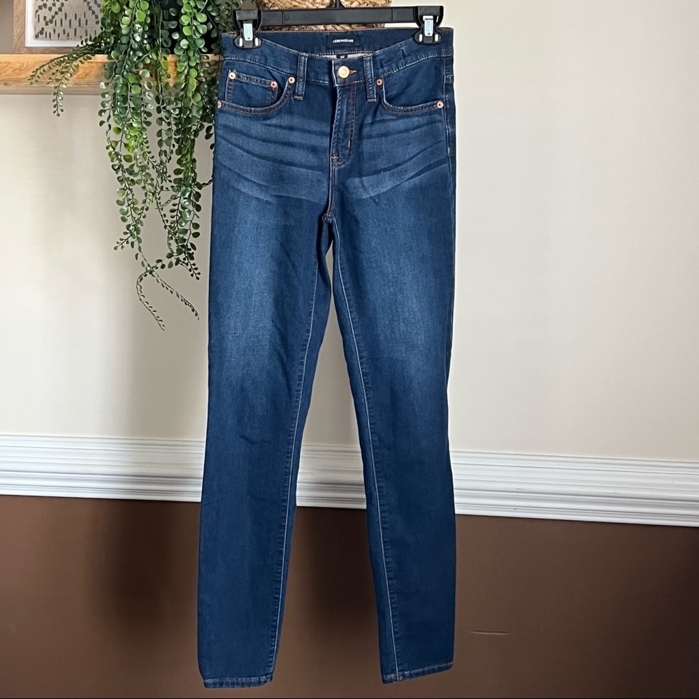 J Crew High Rise Toothpick Jeans Sz 26 Tall - Picture 2 of 6